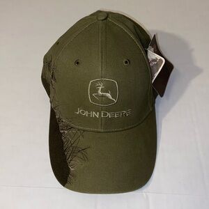 John Deere Dri Duck Traders New Adjustable Size Running Buck Hat Cap